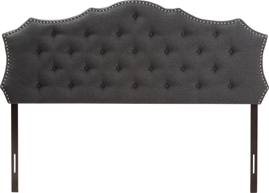Poppleton Charcoal King Upholstered Headboard