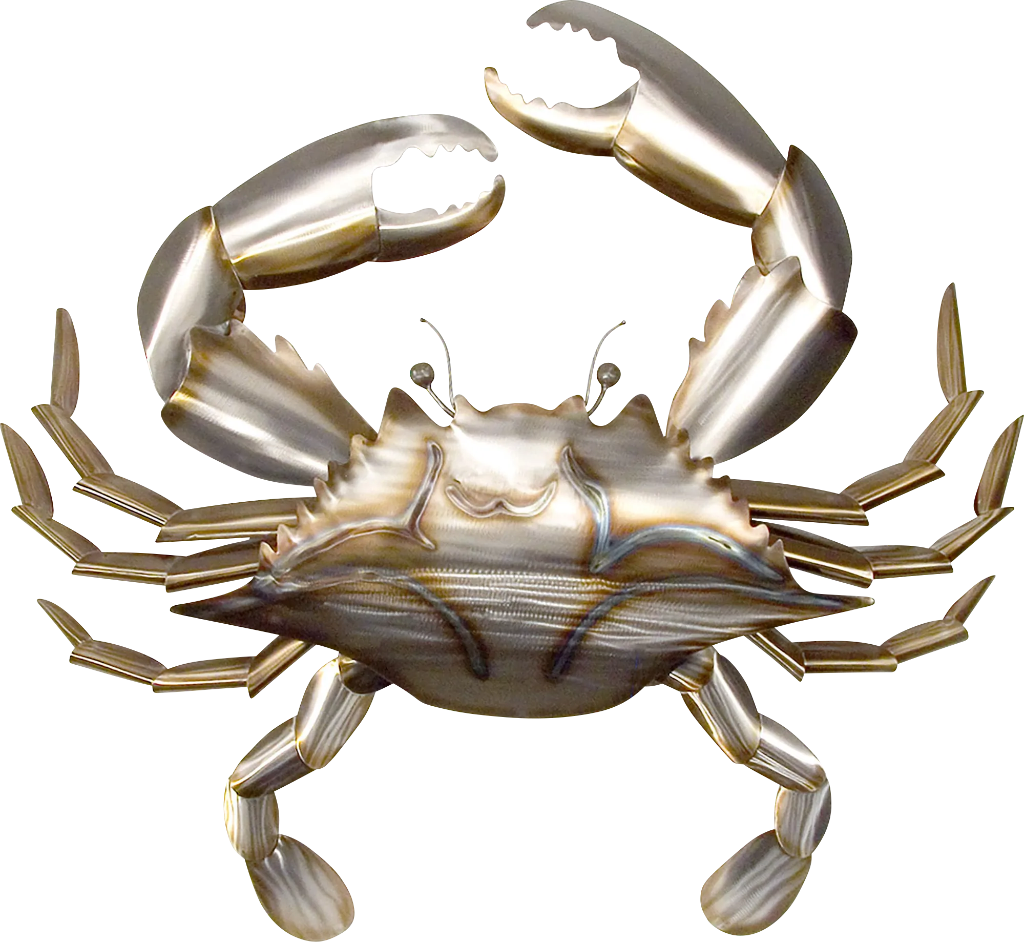 Sea Crab Silver Indoor/Outdoor Wall Art - Thumbnail - Image 1