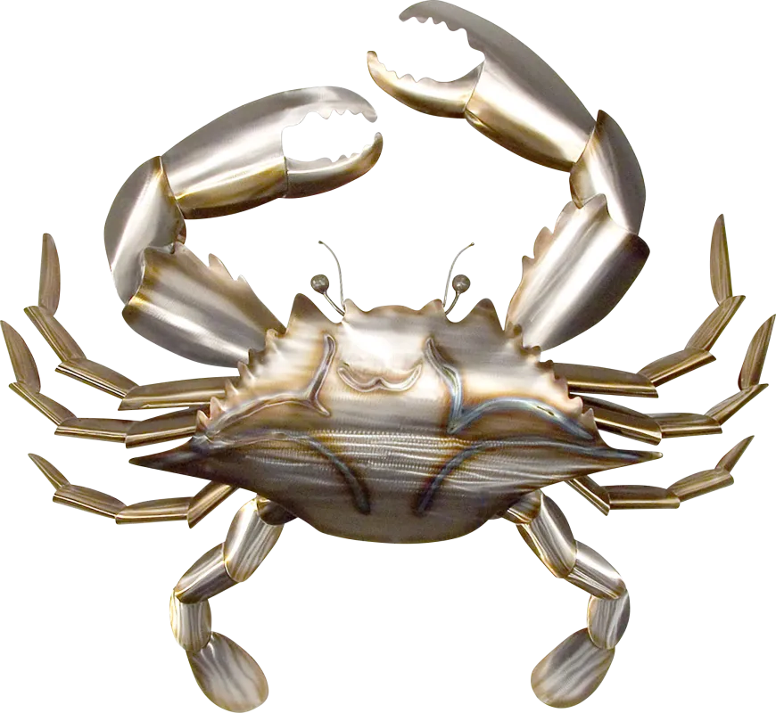 Sea Crab Silver Indoor/Outdoor Wall Art