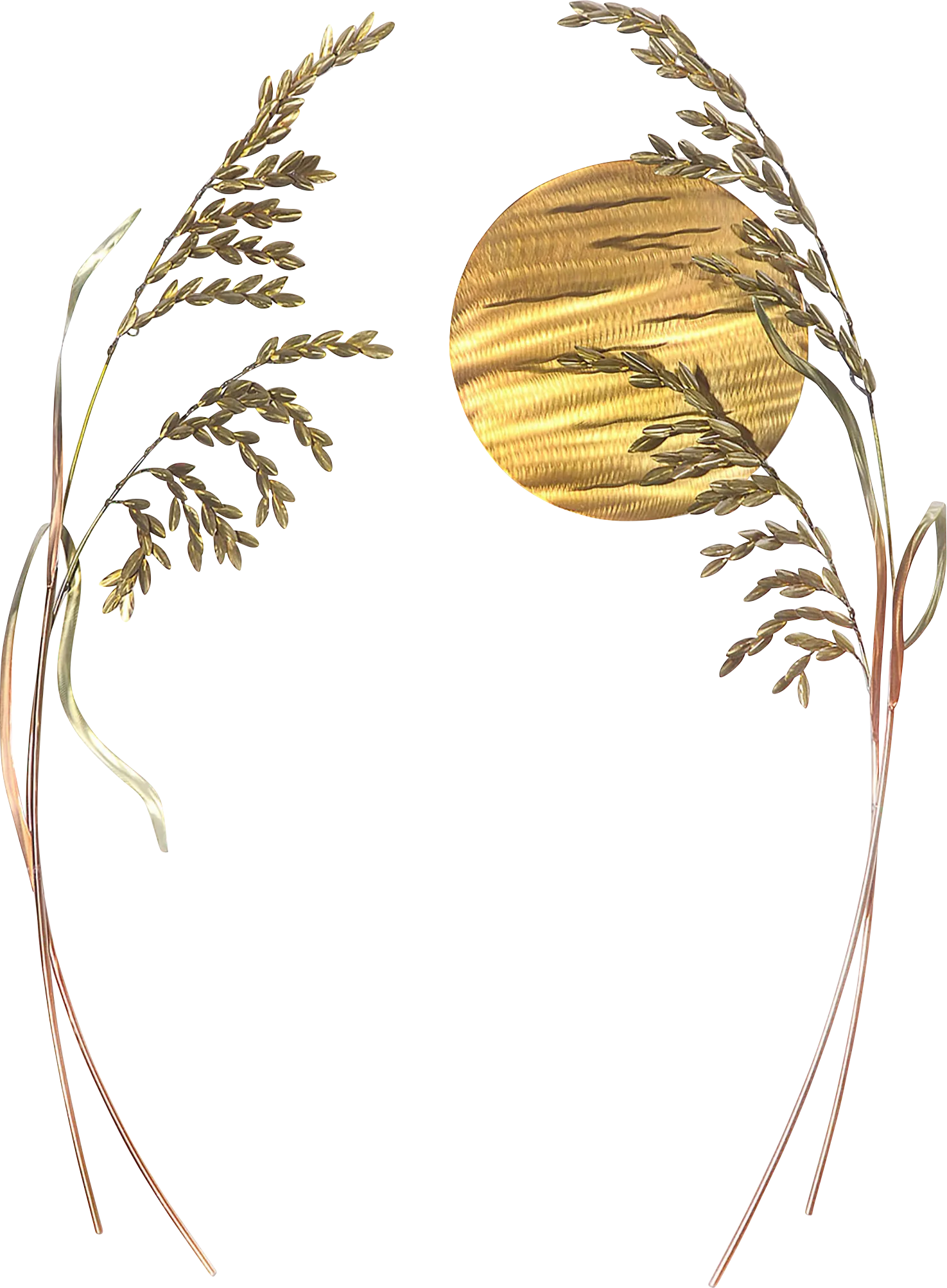 Sea Oats By The Sun Gold Indoor/Outdoor Wall Art