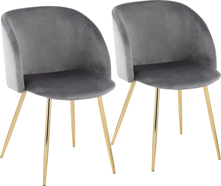 Roxton Silver Side Chair Set of 2