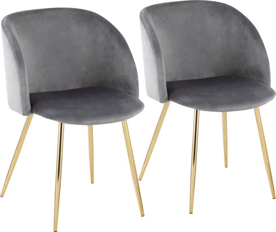 Roxton Silver Side Chair Set of 2
