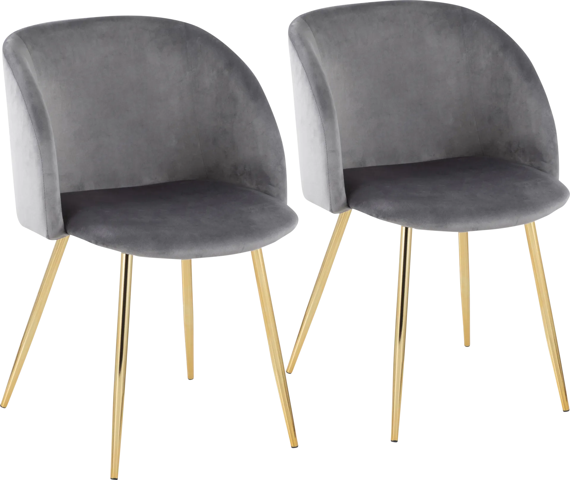 Roxton Silver Side Chair Set of 2 - Image 1