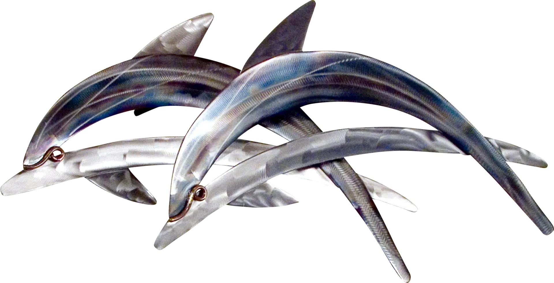 Dolphins II Blue Indoor/Outdoor Wall Art - Image 1