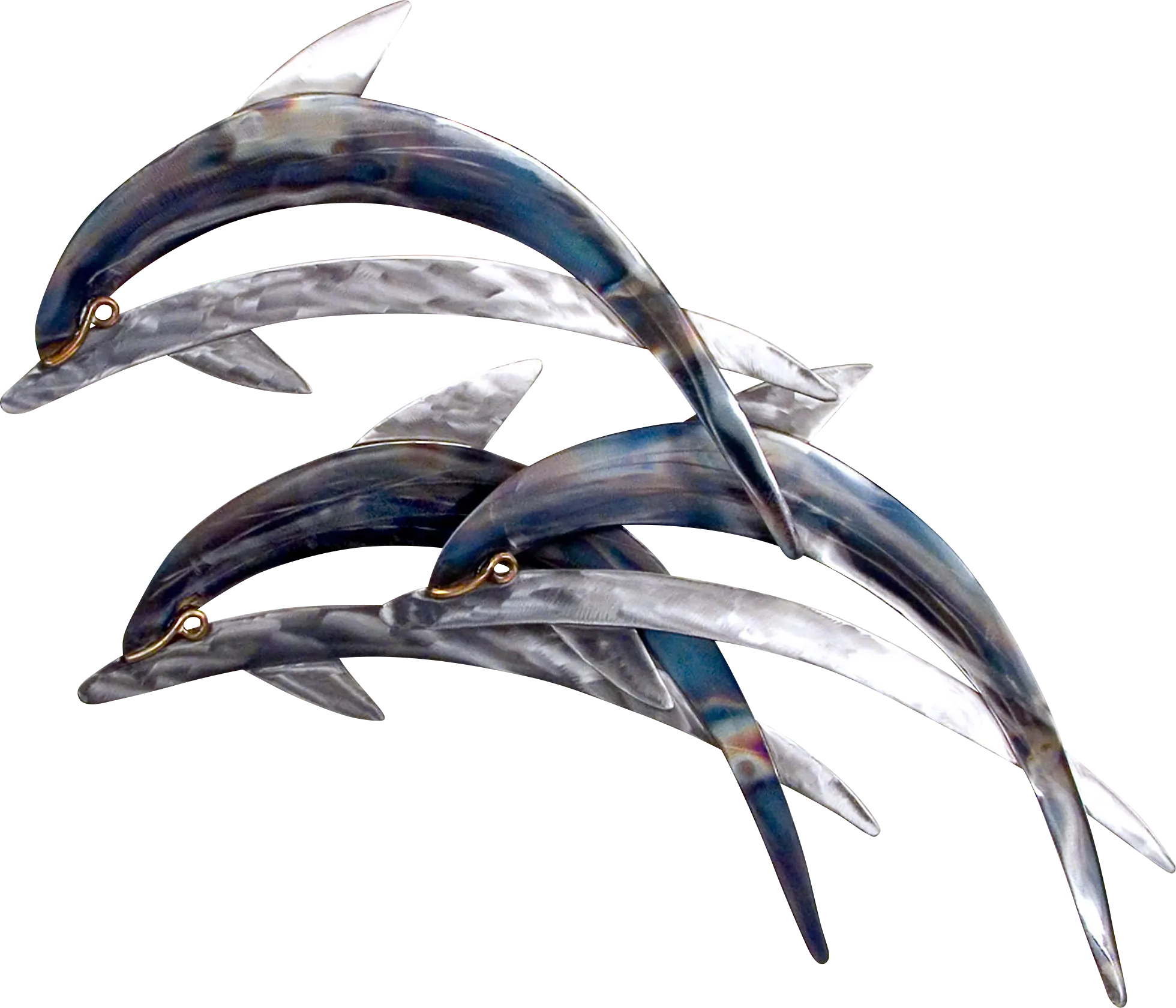 Dolphins III Blue Indoor/Outdoor  Wall Decor - Image 1
