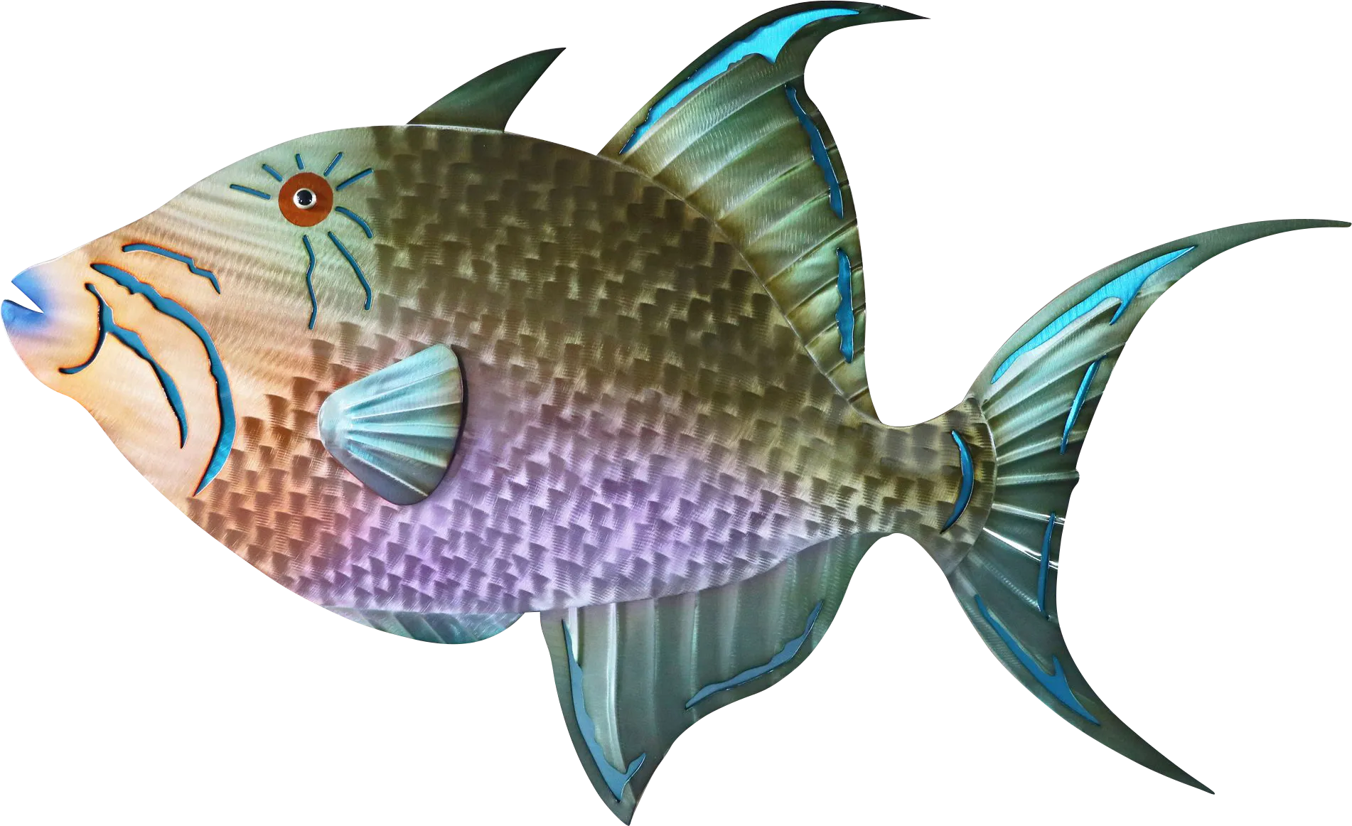 Talicia Blue Indoor/Outdoor Wall Art - Image 1