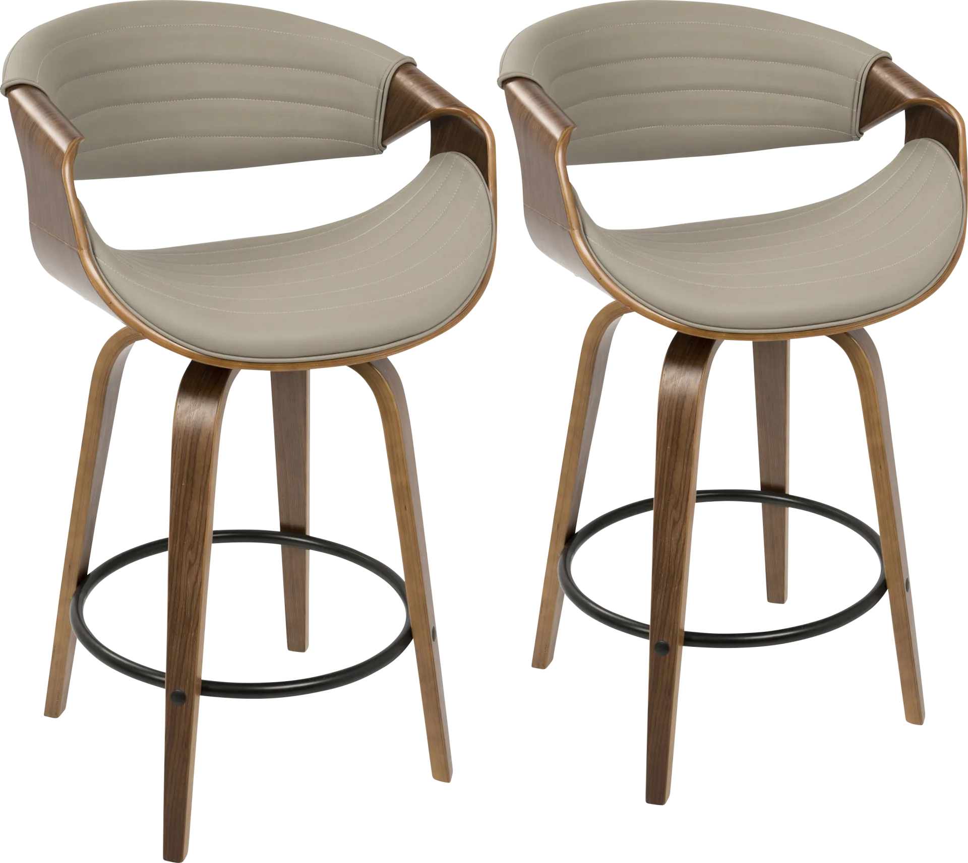 Symphony Place Gray Counter Height Stool (Set of 2) - Image 1