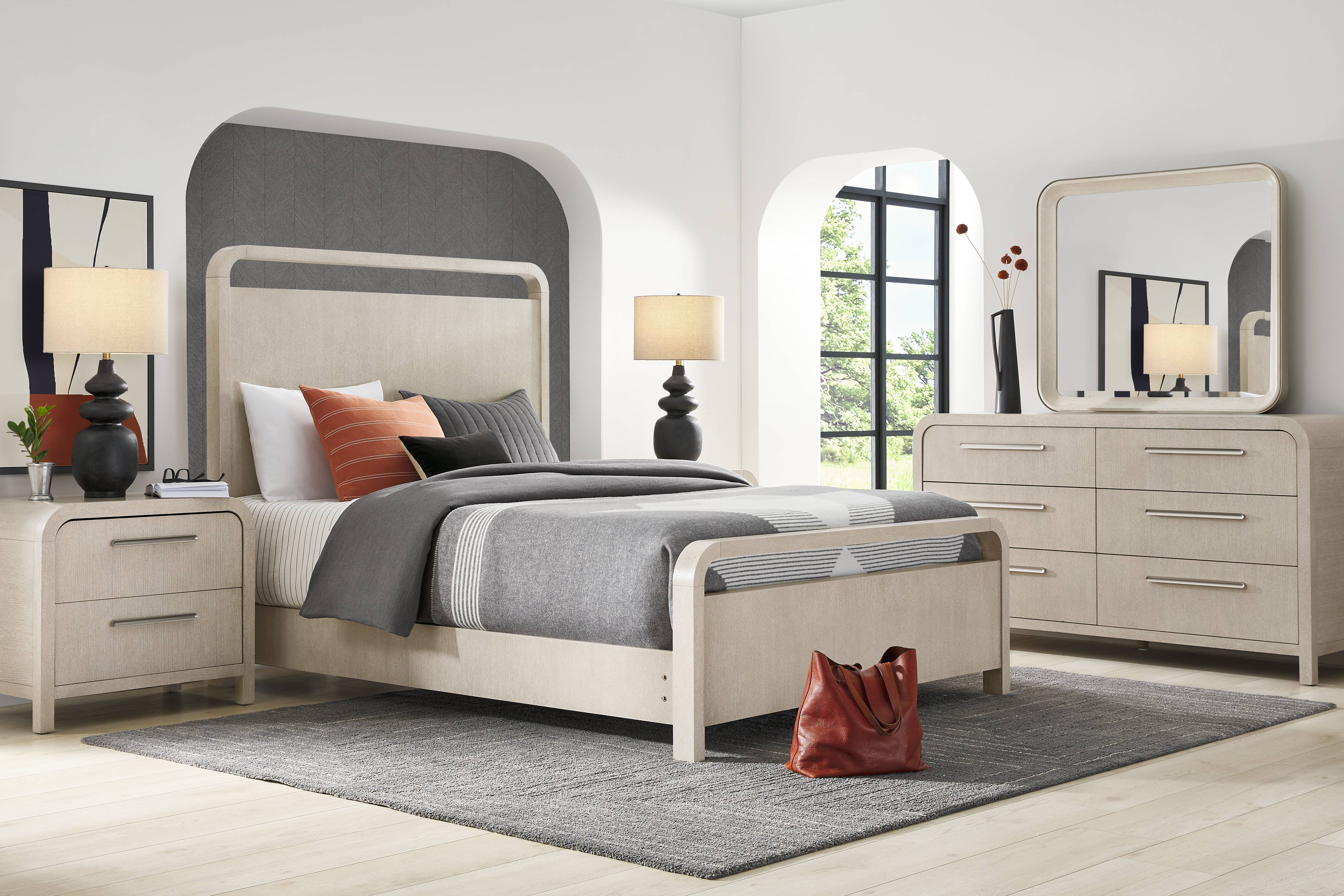 Canyon Light Gray 7 Pc Queen Panel Bedroom - Thumbnail - Image 1