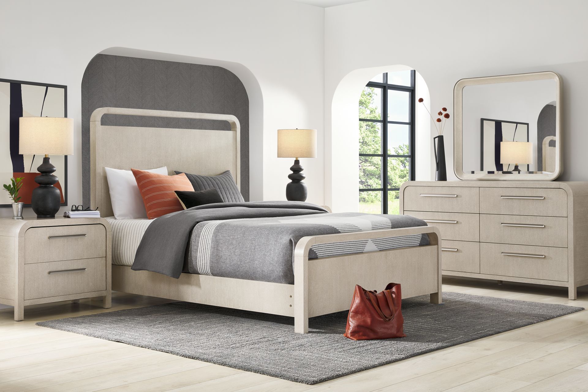 Canyon Light Gray 7 Pc Queen Panel Bedroom - Image 1