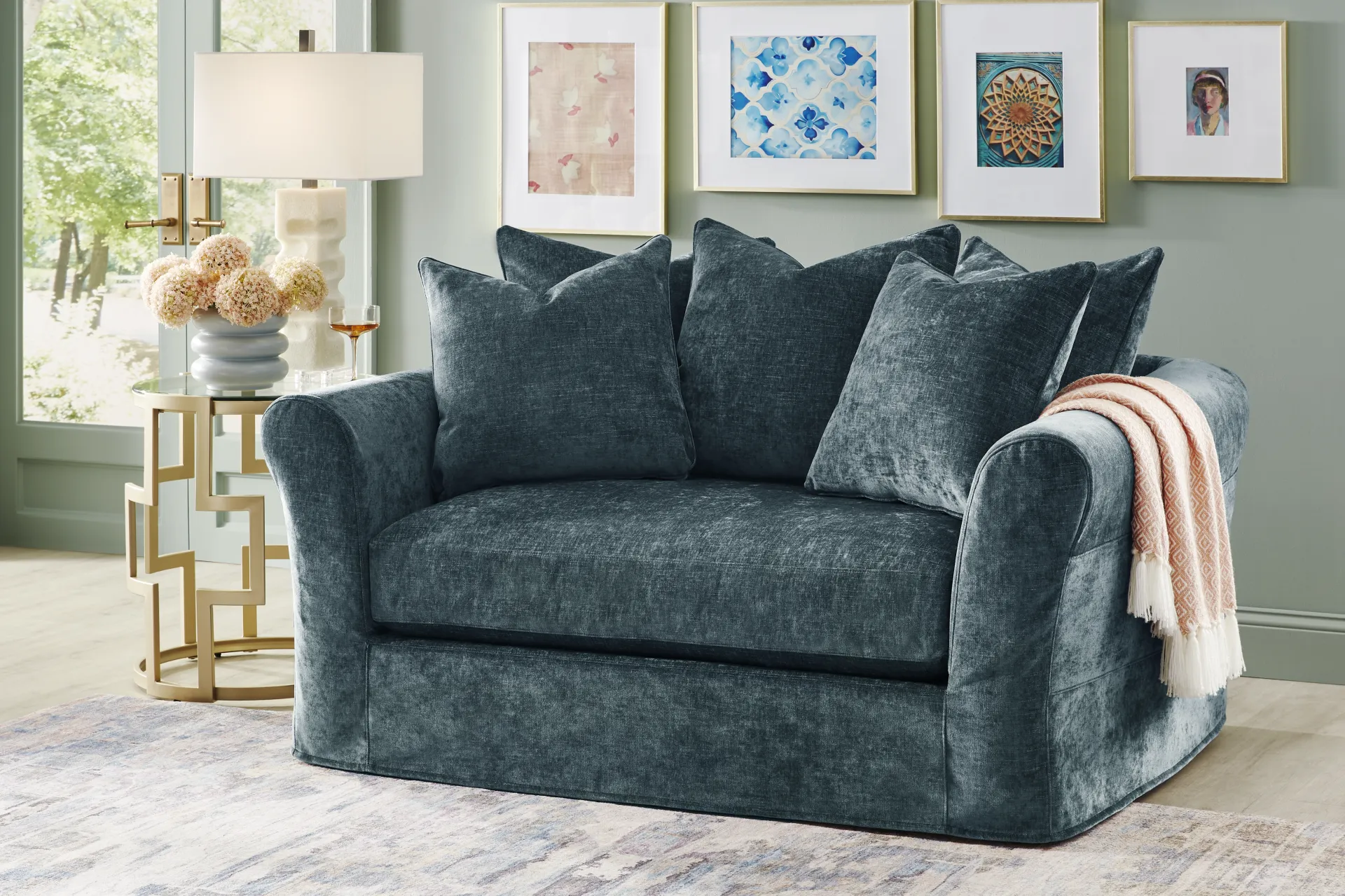 Essex Lane Lagoon Slipcover Chair - Image 4