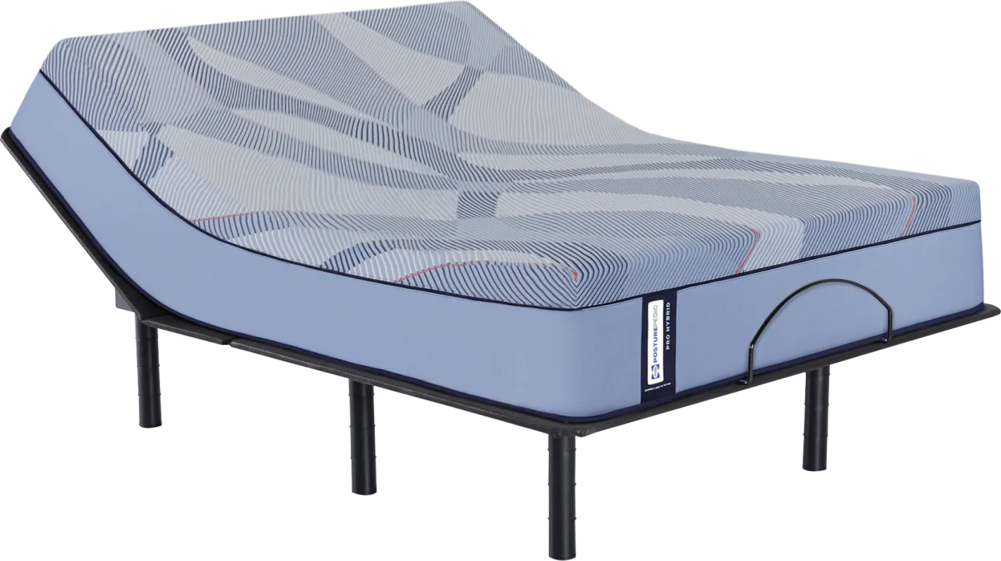 Sealy Posturepedic Hybrid Sonterra Queen Mattress with Head Up Only Base