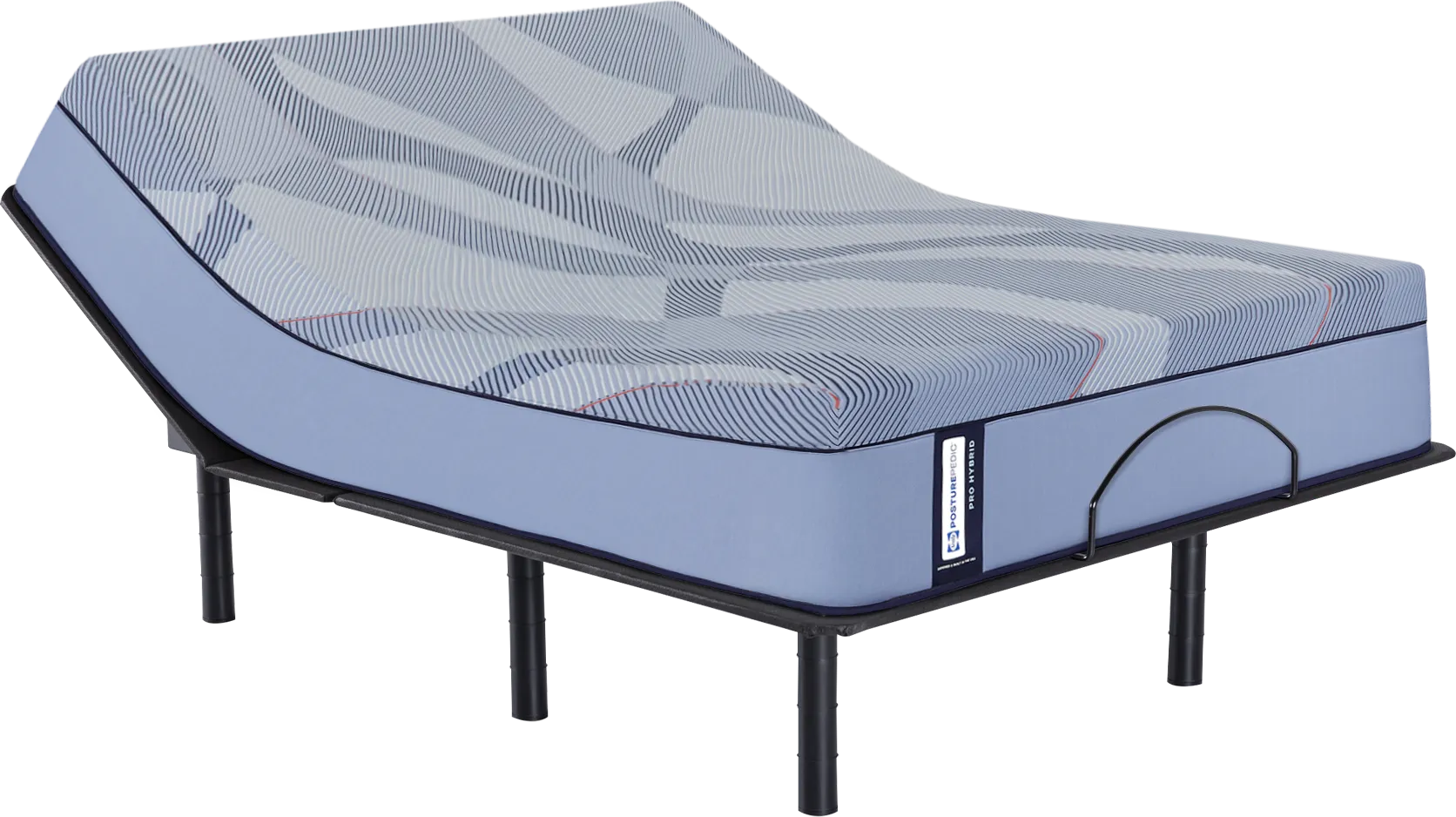 Sealy Posturepedic Hybrid Sonterra Split King Mattress with Head Up Only Base - Image 1