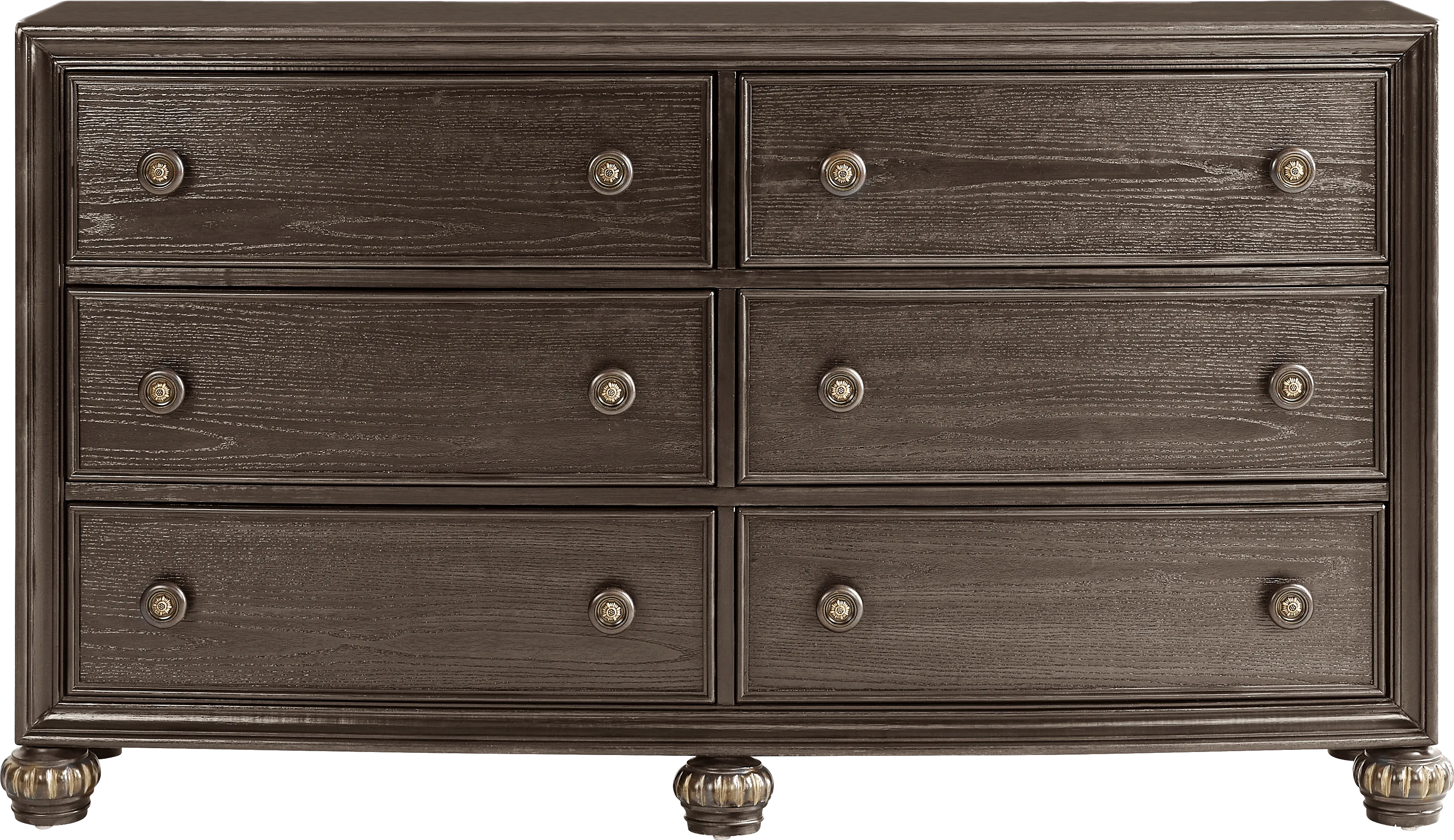Augustine Brown 7 Pc King Arched Panel Bedroom - Thumbnail - Image 3
