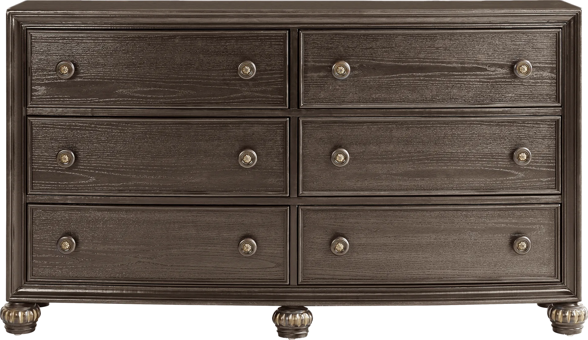 Augustine Brown 7 Pc King Arched Panel Bedroom - Image 3