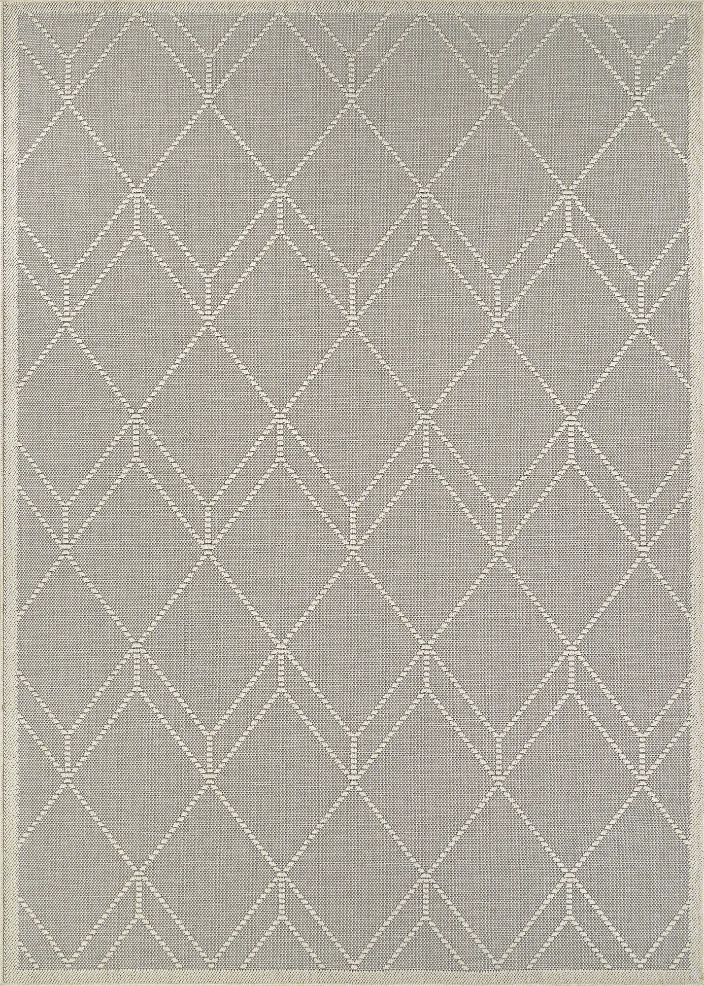 Tamiya Dove Gray 5'3 x 7'6 Indoor/Outdoor Rug - Thumbnail - Image 1