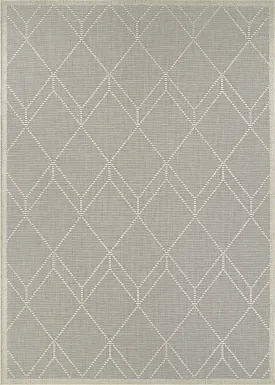 Tamiya Dove Gray 5'3 x 7'6 Indoor/Outdoor Rug