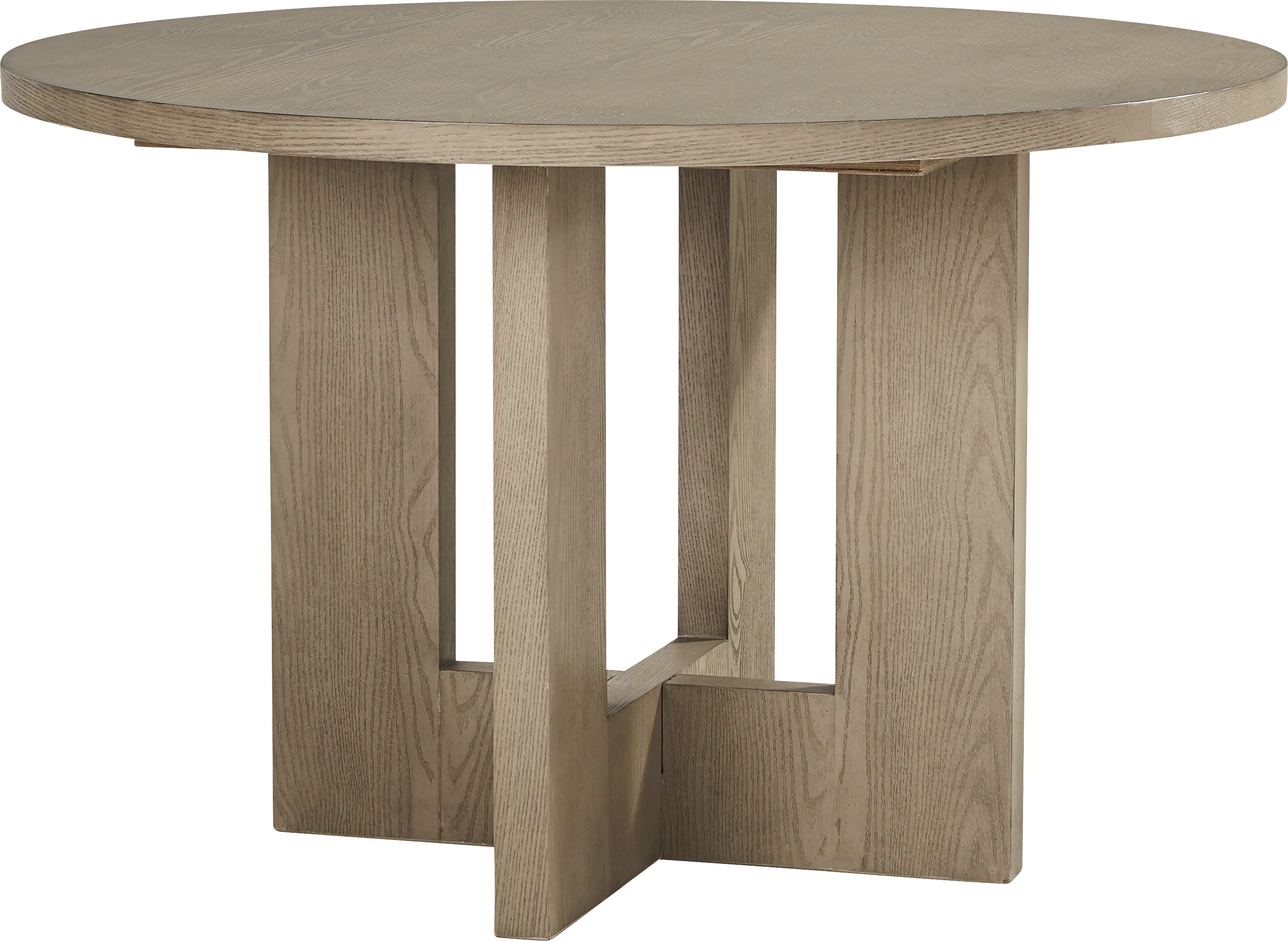Rosolli Gray 5 Pc Round Dining Room with Gray Upholstered Chairs - Thumbnail - Image 2