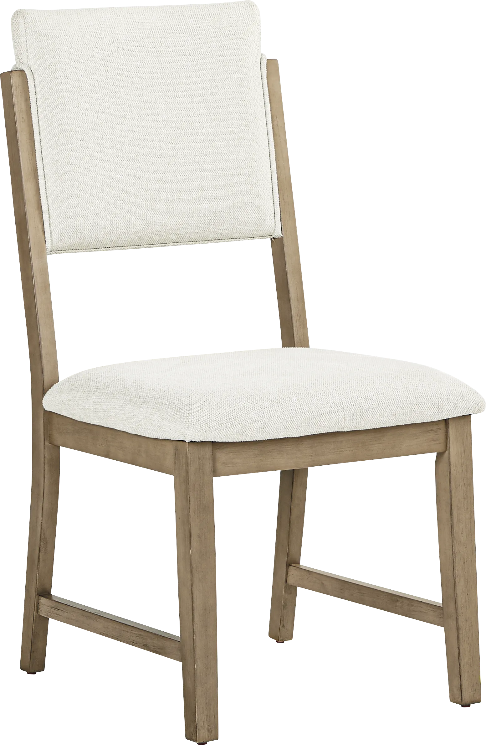 Rosolli Gray 5 Pc Rectangular Dining Room with Beige Upholstered Chairs - Image 5