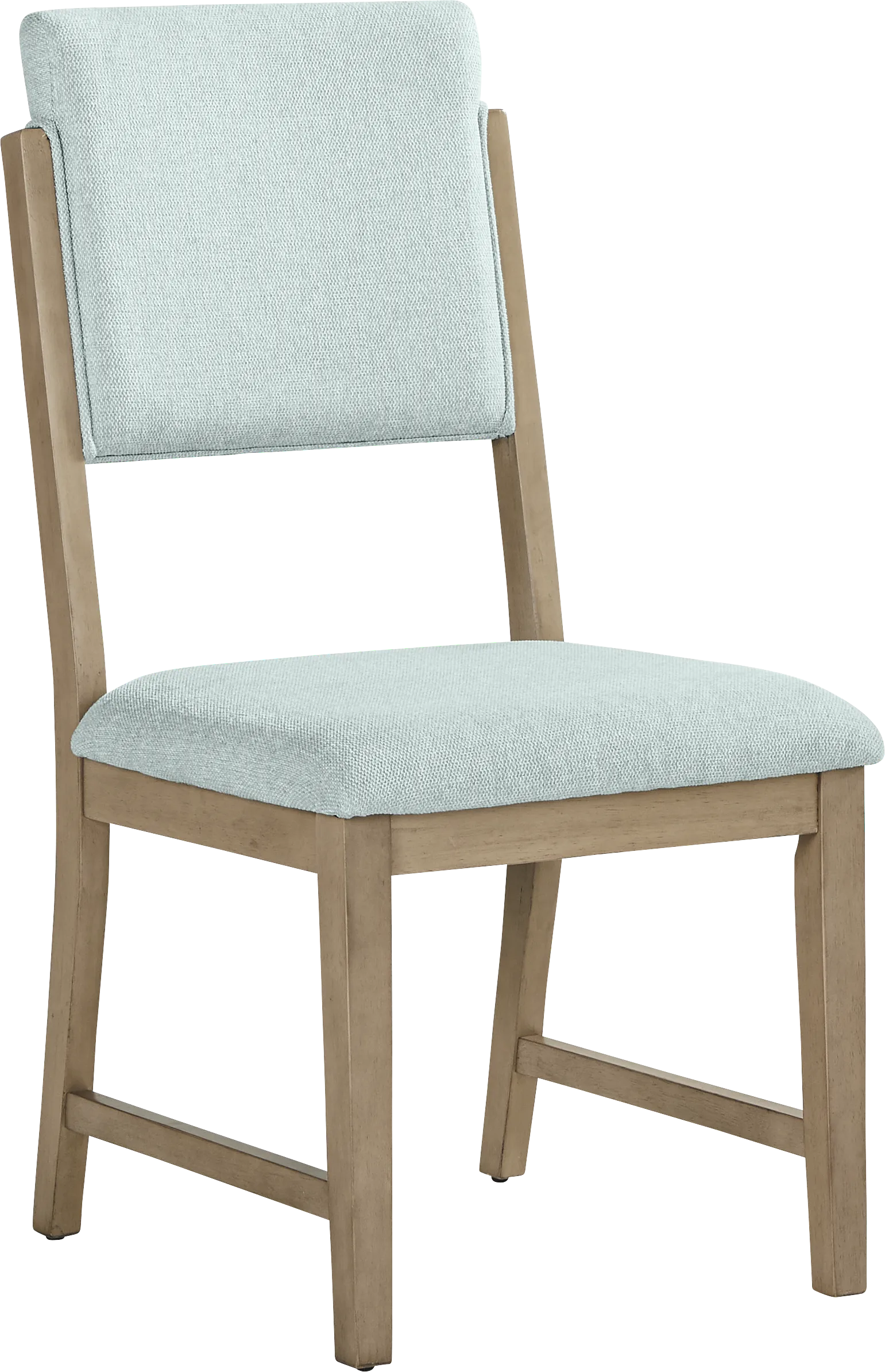 Rosolli Gray 5 Pc Rectangular Dining Room with Blue Upholstered Chairs - Image 5