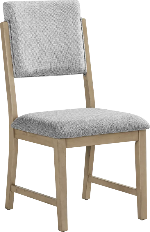 Rosolli Gray Side Chair with Gray Legs