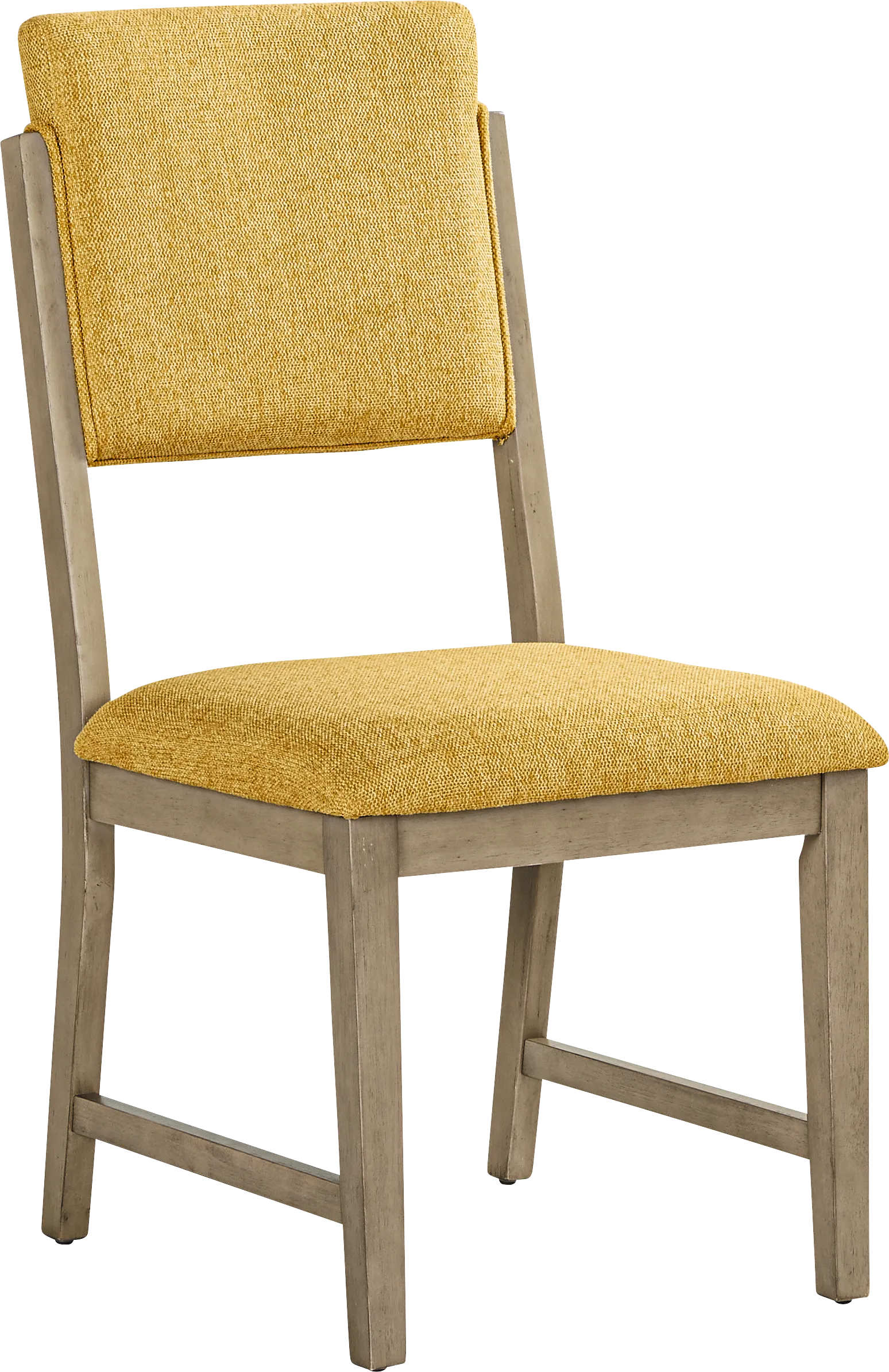 Rosolli Maize Side Chair with Gray Legs - Image 1
