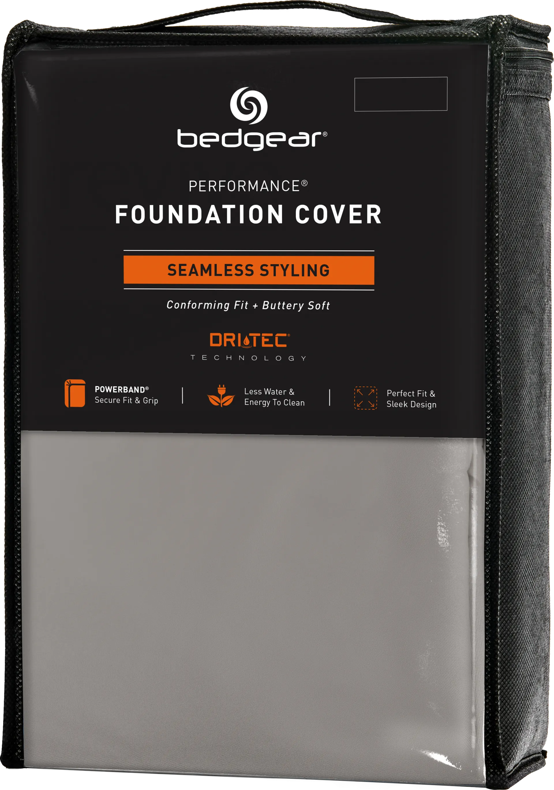 Bedgear Dri-Tec Gray Queen Box Spring Wrap - Image 1