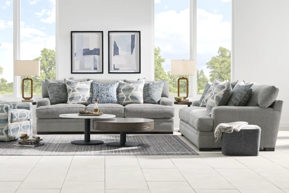 Bedford Park Blue Accent Swivel Chair