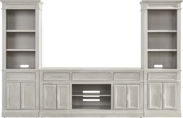 Stephenson Light Gray 3 Pc Wall Unit with 70 in. Console