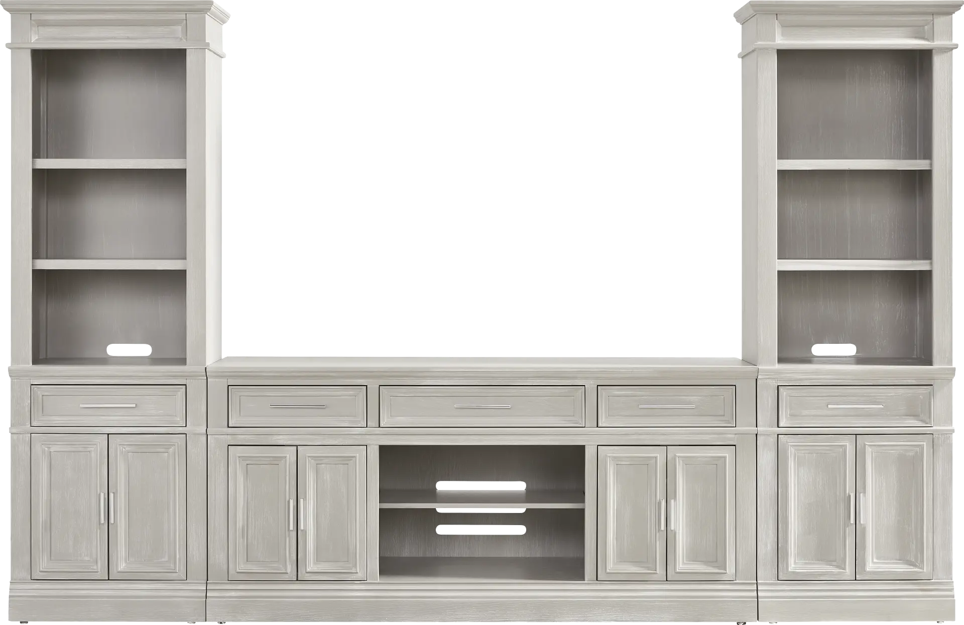 Stephenson Light Gray 3 Pc Wall Unit with 70 in. Console