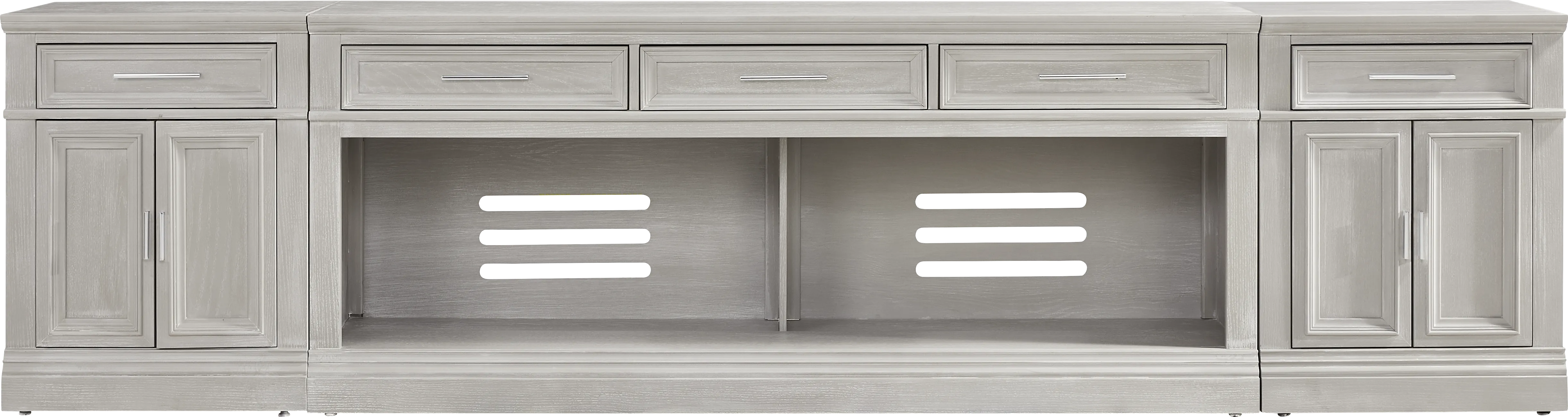 Stephenson Light Gray 3 Pc 78 in. Console with Extensions - Thumbnail - Image 1