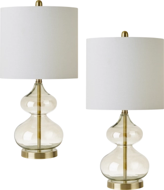 Edenvale Gold Table Lamps, Set of 2