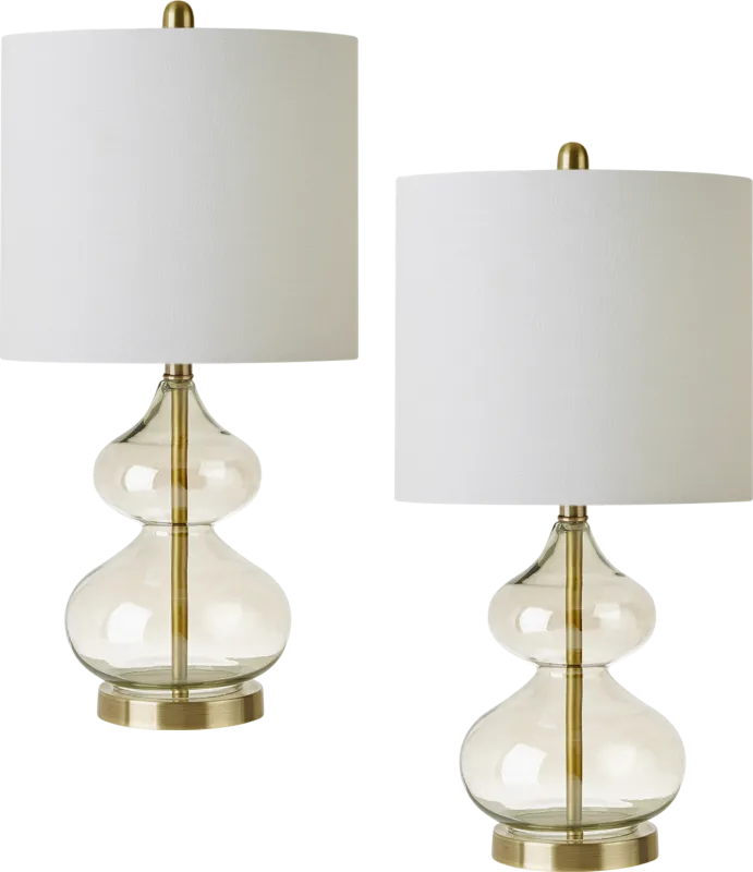Edenvale Gold Table Lamps, Set of 2