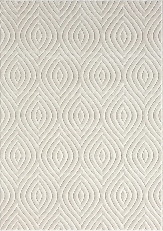 Abbour Ivory 7'10 x 9'10 Indoor,Outdoor Rug