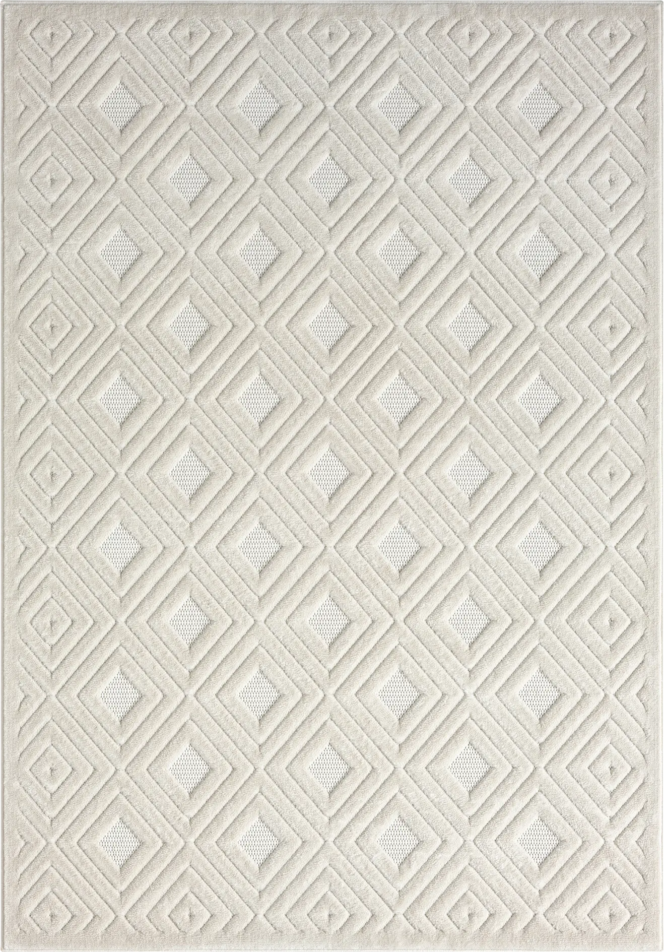 Chivons Ivory 5' x 7' Indoor,Outdoor Rug