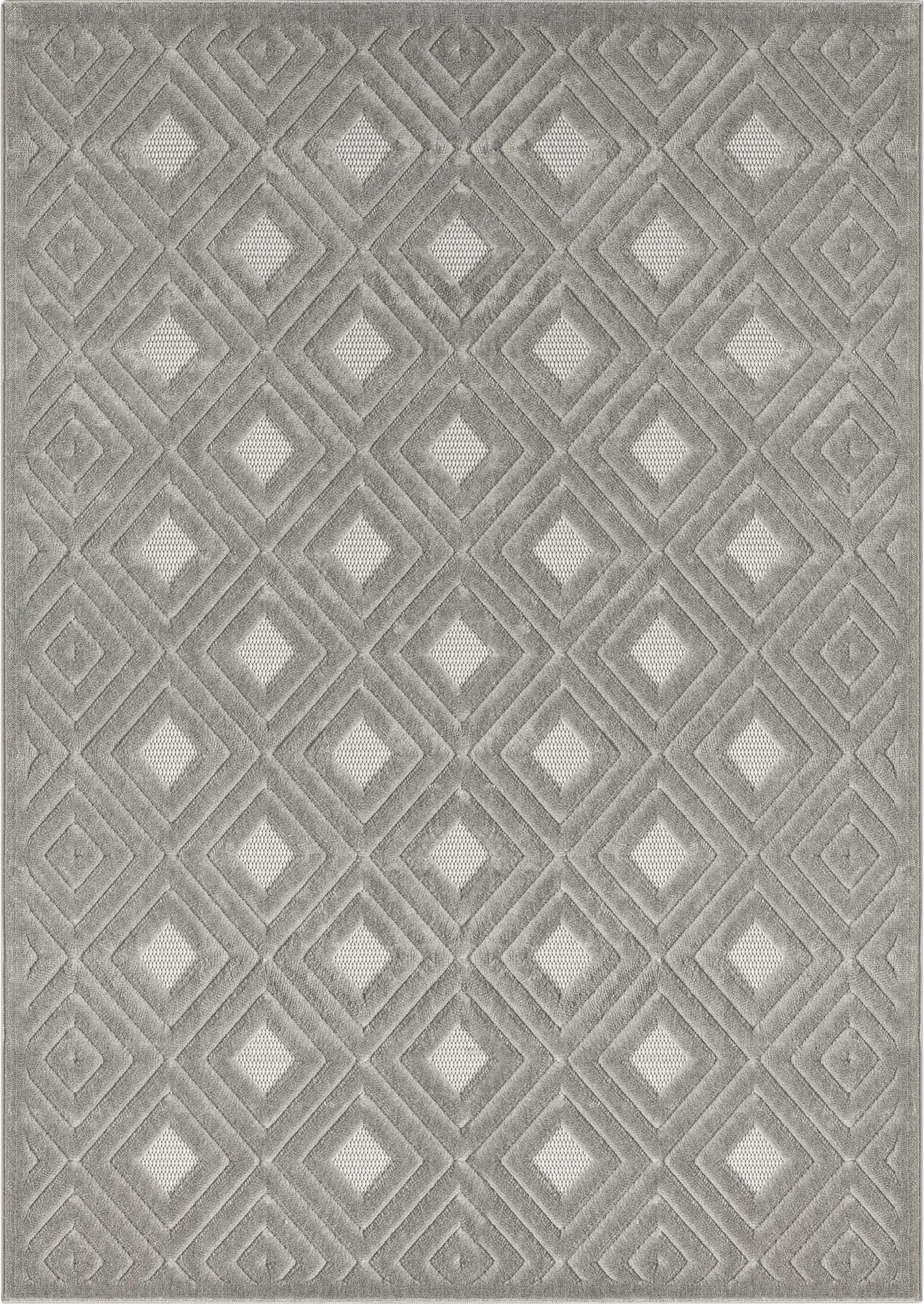 Chivons Gray 5' x 7' Indoor,Outdoor Rug - Image 1