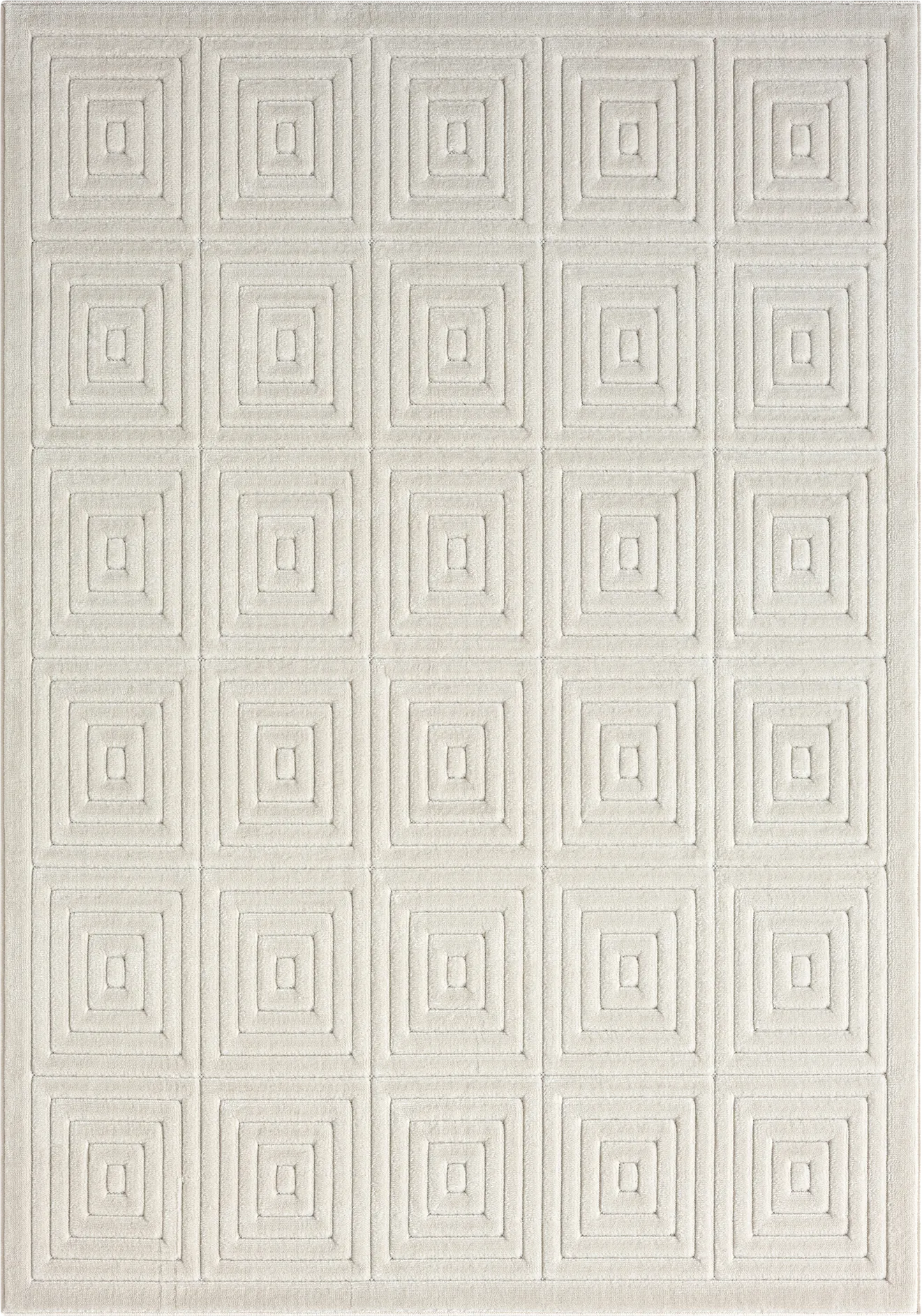 Abbour Ivory 7'10 x 9'10 Indoor,Outdoor Rug