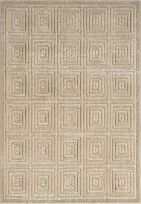 Abbour Beige 7'10 x 9'10 Indoor,Outdoor Rug