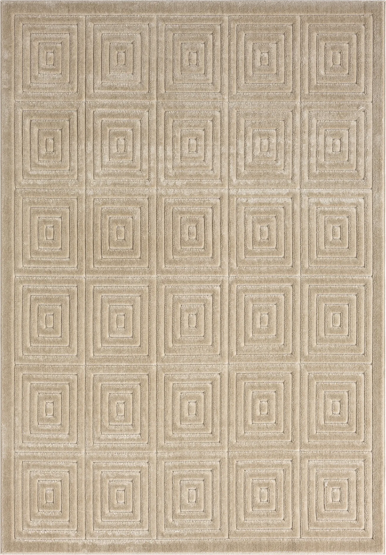 Abbour Beige 7'10 x 9'10 Indoor,Outdoor Rug - Image 1
