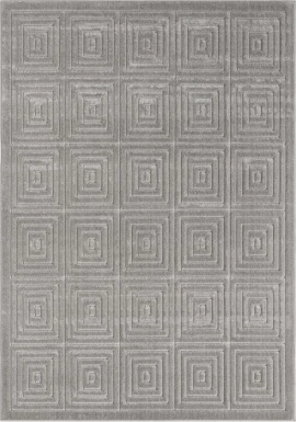 Abbour Gray 7'10 x 9'10 Indoor,Outdoor Rug