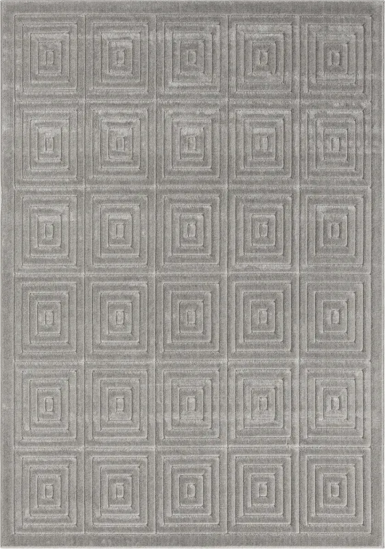 Abbour Gray 7'10 x 9'10 Indoor,Outdoor Rug