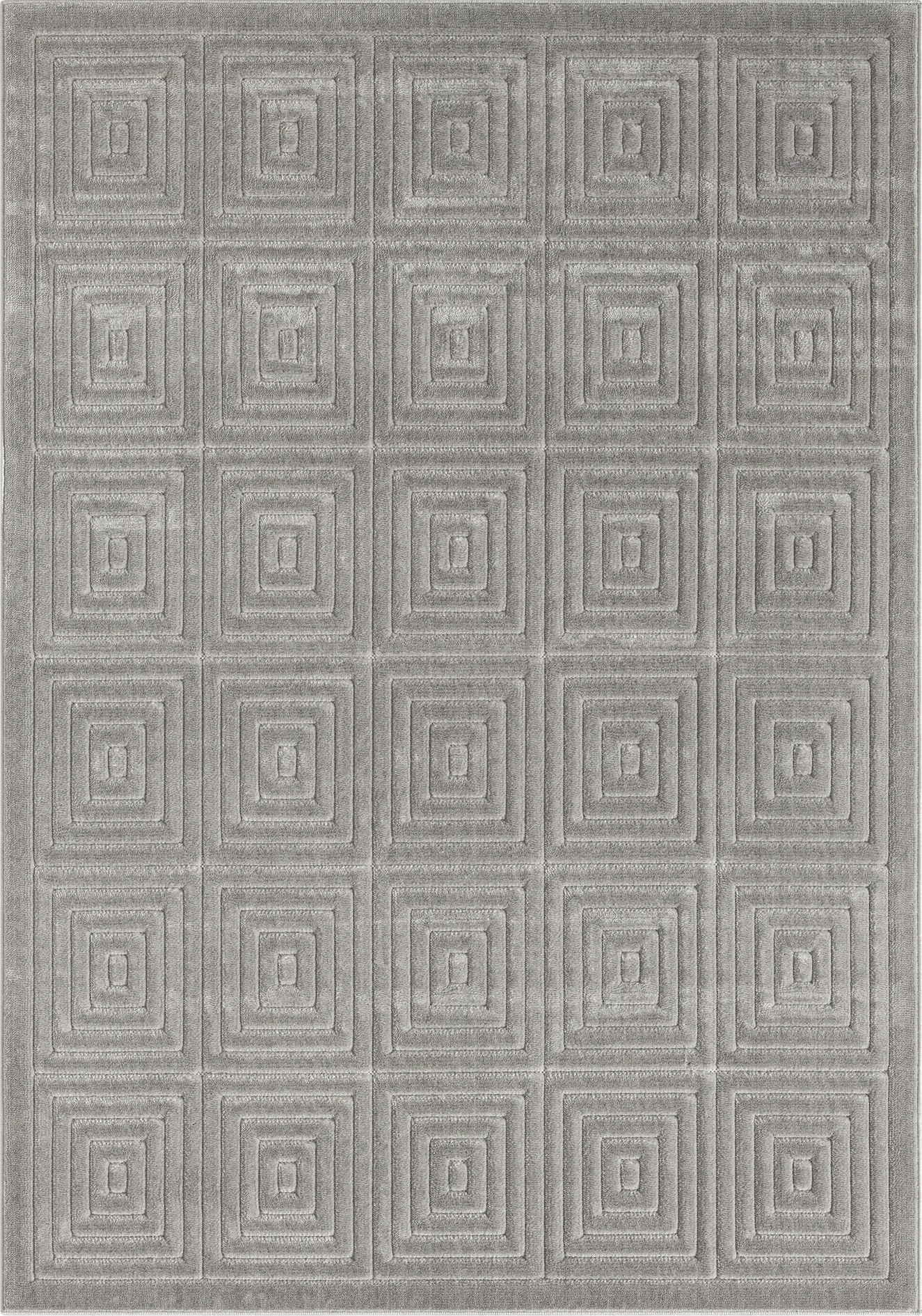 Abbour Gray 7'10 x 9'10 Indoor,Outdoor Rug - Image 1