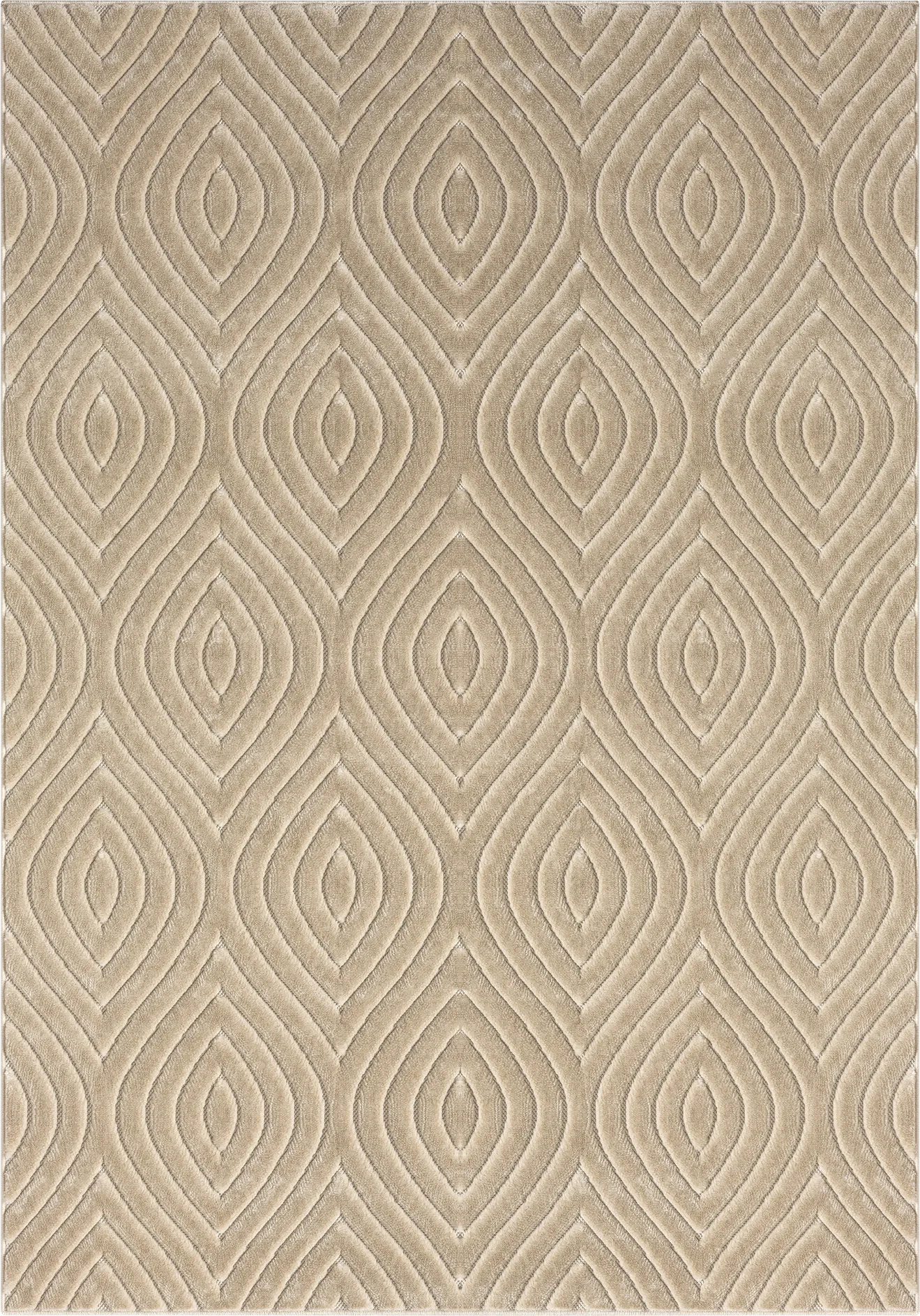 Abbour Beige 7'10 x 9'10 Indoor,Outdoor Rug - Thumbnail - Image 1