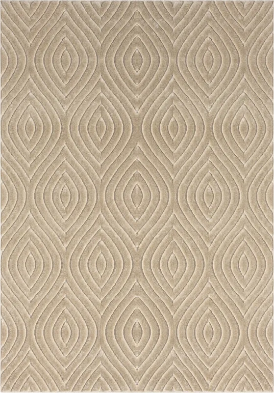 Abbour Beige 7'10 x 9'10 Indoor,Outdoor Rug