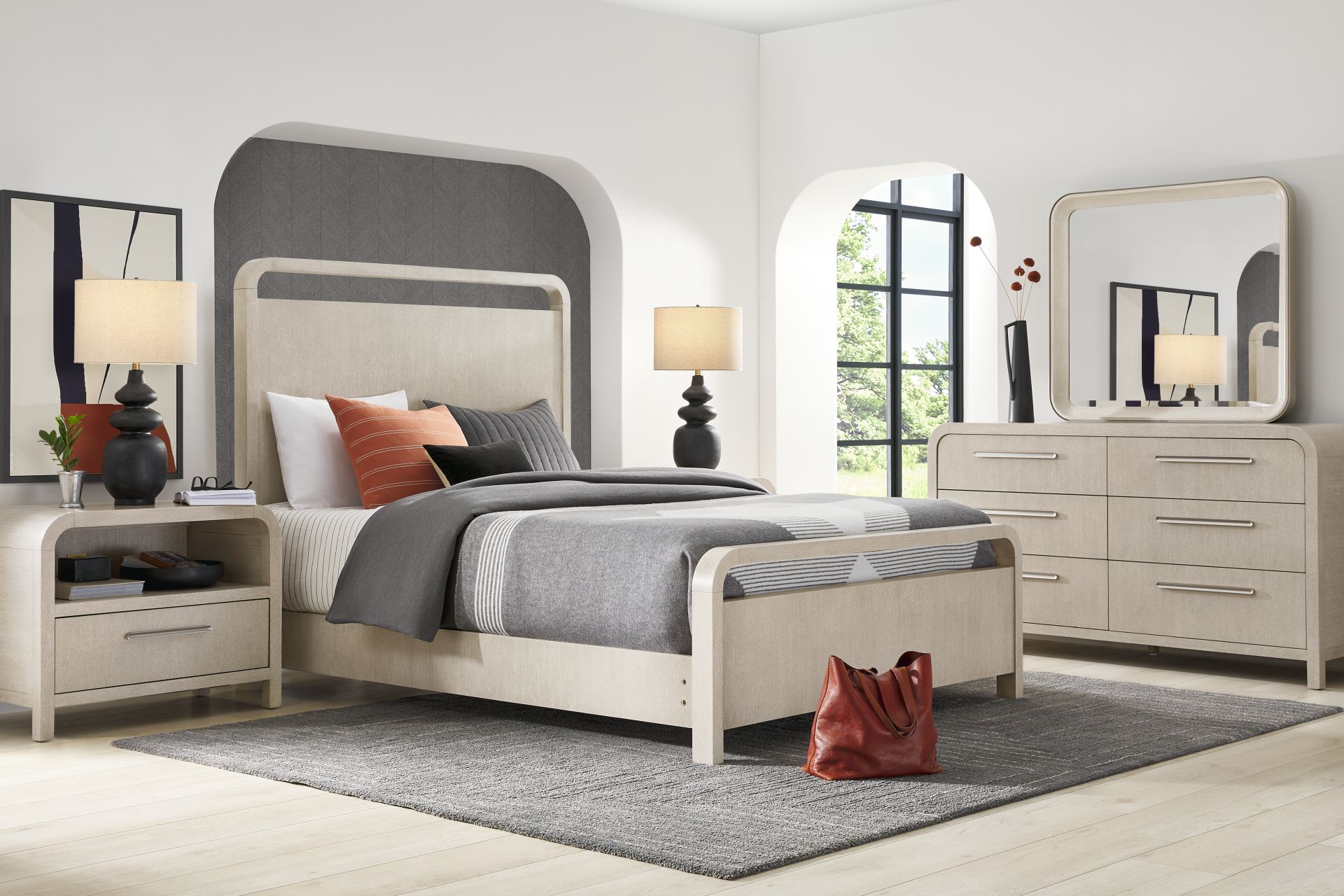 Canyon Light Gray 5 Pc King Panel Bedroom - Image 2