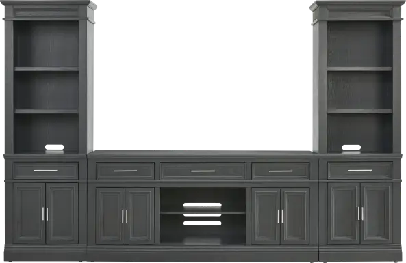 Stephenson Dark Gray 3 Pc Wall Unit with 70 in. Console