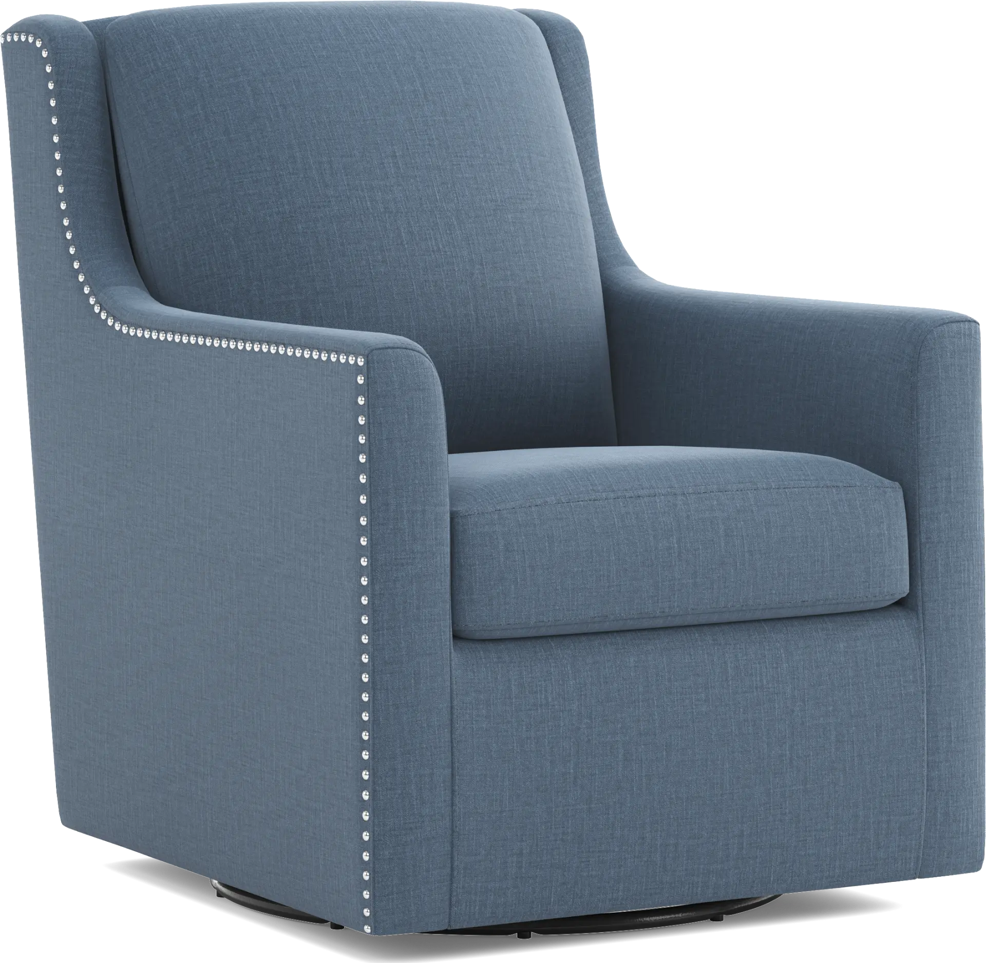 Lindsey Blue Swivel Chair