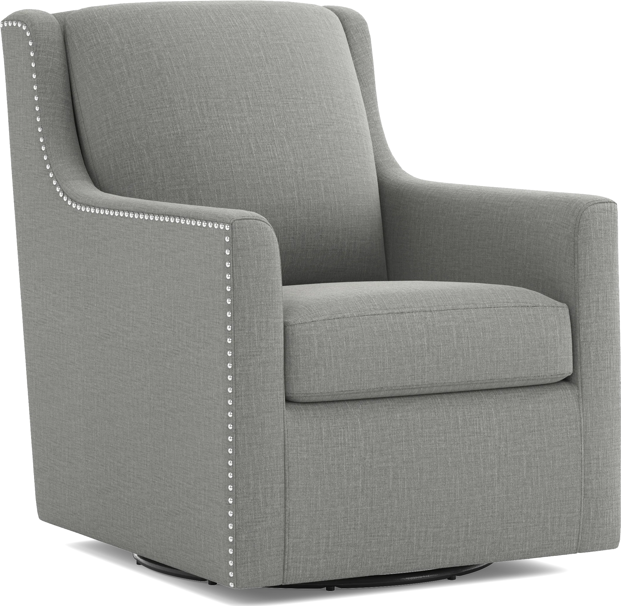 Lindsey Gray Swivel Chair - Thumbnail - Image 1