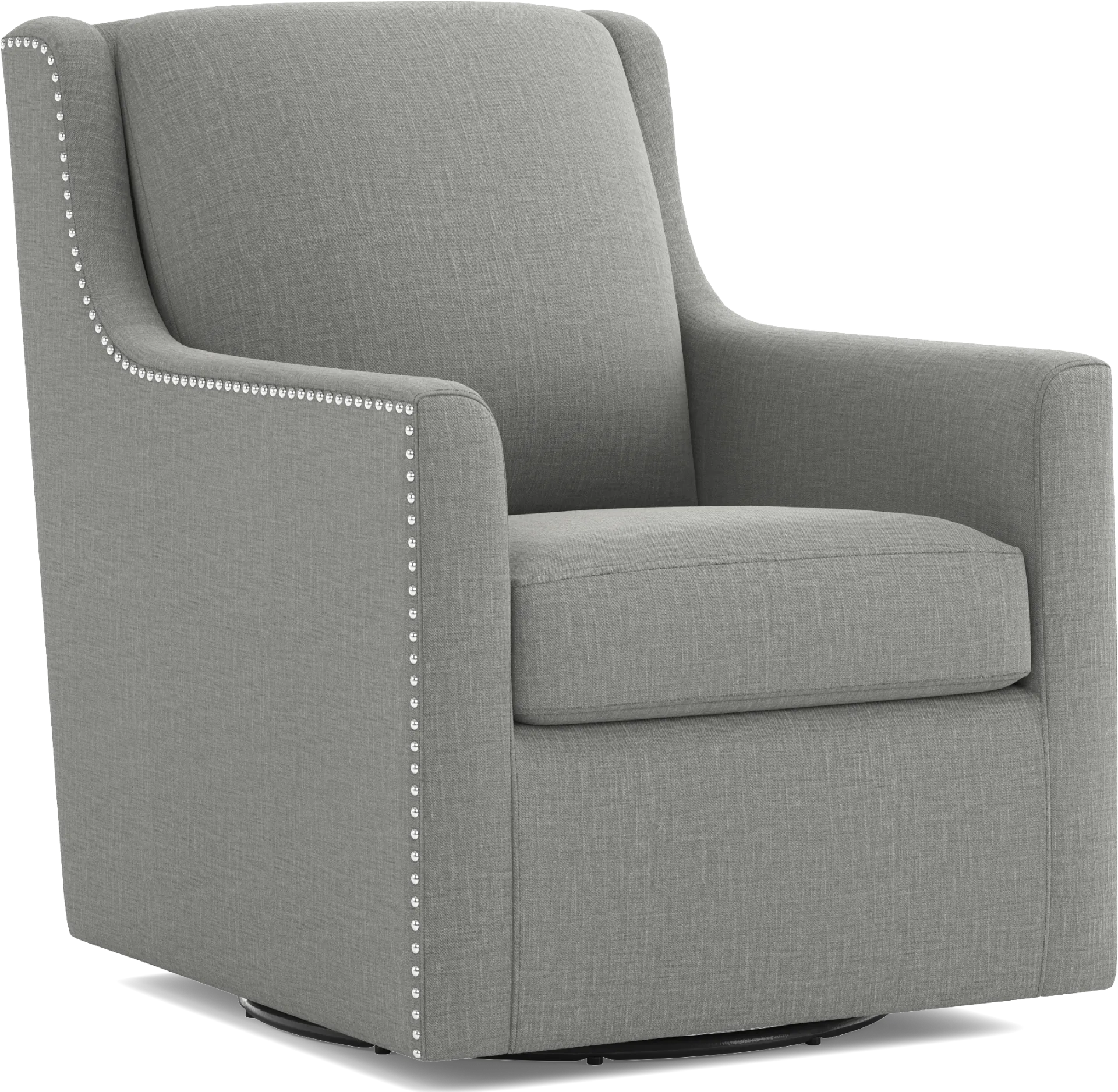 Lindsey Gray Swivel Chair - Image 1