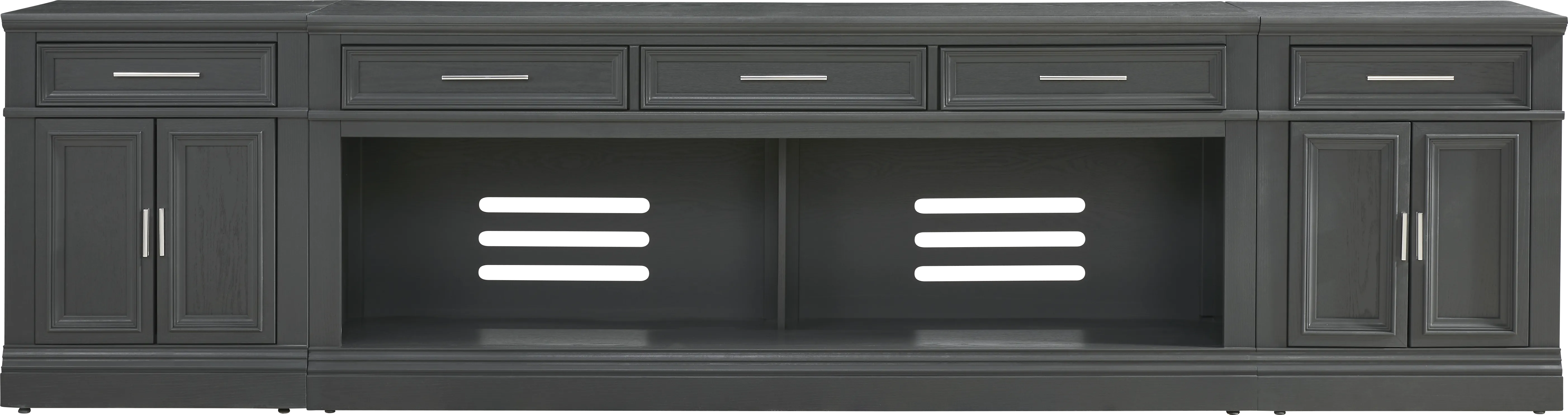 Stephenson Dark Gray 3 Pc 78 in. Console with Extensions - Thumbnail - Image 1