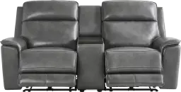 dual power reclining console loveseat